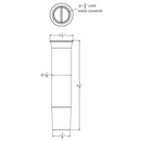 TACO Flared Aluminum Rod Holder & Insert, Weld-On 1-3/4’’ ID F31-2200BXY-4A - Essenbay Marine