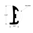 TACO Marine Semi-Rigid Vinyl Rub Rail, Black 50 ft 1-9/16" x 3/4" V11-9795BKA50D - Essenbay Marine