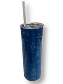 Essenbay Marine Insulated Drinking Cup w/ Straw - Blueprint - Essenbay Marine