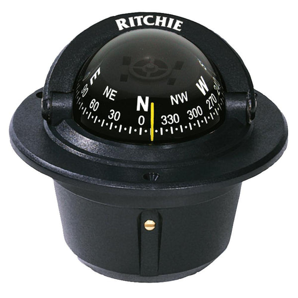 Ritchie F-50 Explorer Compass - Flush Mount - Black [F-50] - Essenbay Marine