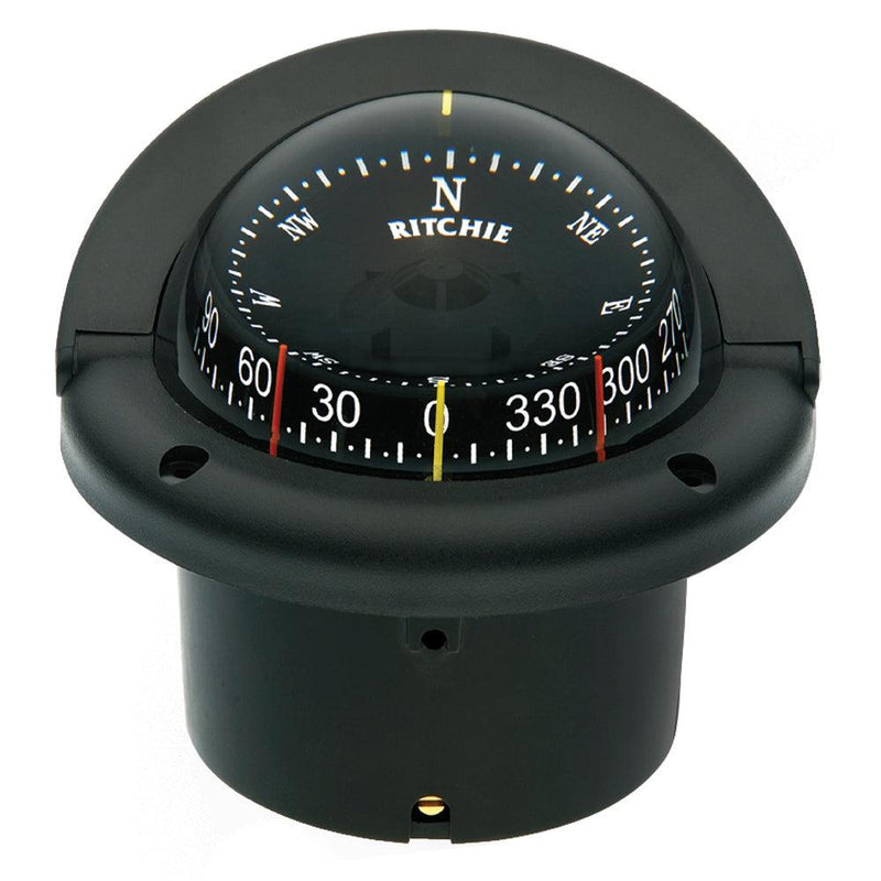Ritchie HF-743 Helmsman Combidial Compass - Flush Mount - Black [HF-743] - Essenbay Marine