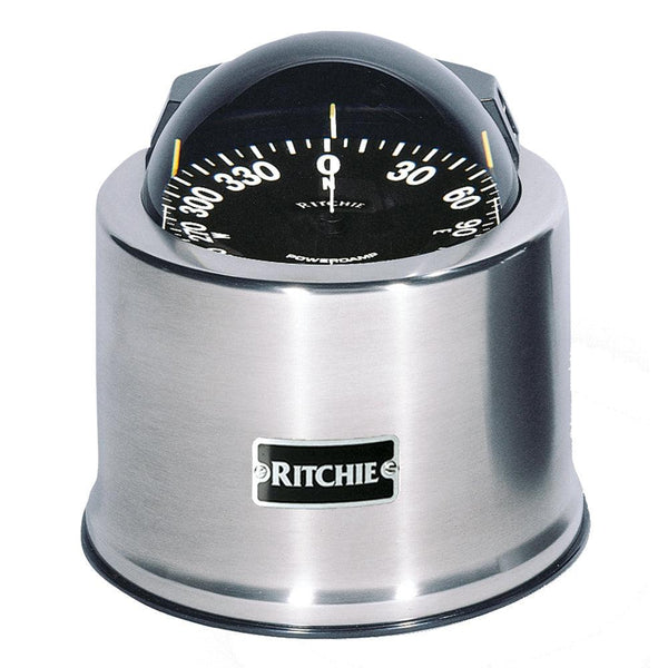 Ritchie SP-5-C GlobeMaster Compass - Pedestal Mount - Stainless Steel - 12V - 5 Degree Card [SP-5-C] - Essenbay Marine
