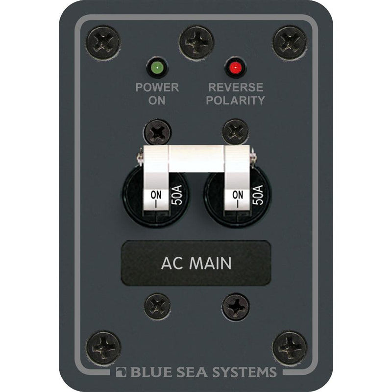 Blue Sea 8079 AC Main Only Circuit Breaker Panel - White Switches [8079] - Essenbay Marine