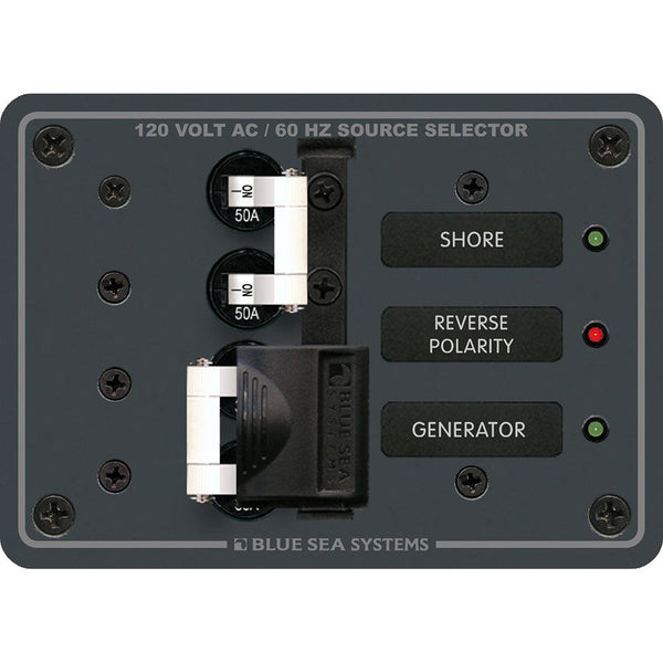 Blue Sea 8061 AC Toggle Source Selector 120V AC - 50AMP [8061] - Essenbay Marine