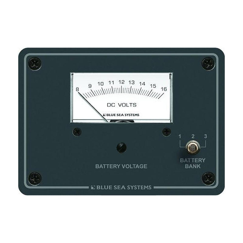 Blue Sea 8015 DC Analog Voltmeter w/Panel [8015] - Essenbay Marine