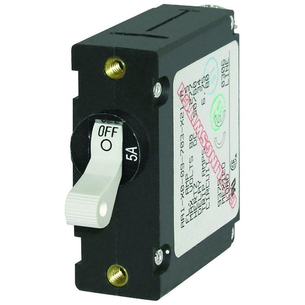 Blue Sea 7202 AC/DC Single Pole Magnetic World Circuit Breaker - 5AMP [7202] - Essenbay Marine