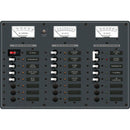 Blue Sea 8084 AC Main +6 Positions/DC Main +15 Positions Toggle Circuit Breaker Panel - White Switches [8084] - Essenbay Marine