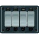 Blue Sea 8262 Waterproof Panel 4 Position - Slate Grey [8262] - Essenbay Marine