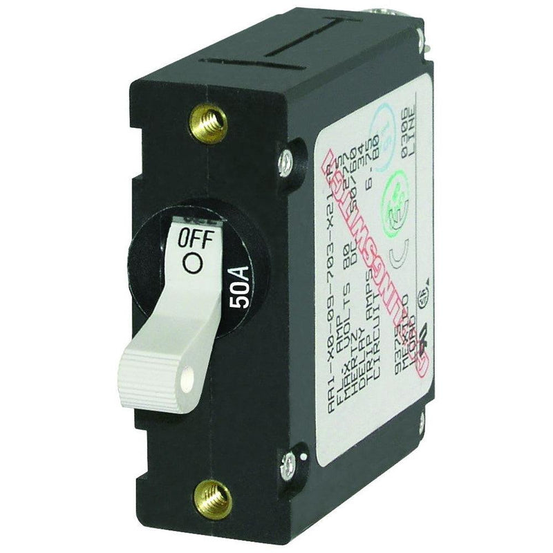 Blue Sea 7230 AC/DC Single Pole Magnetic World Circuit Breaker - 50AMP [7230] - Essenbay Marine