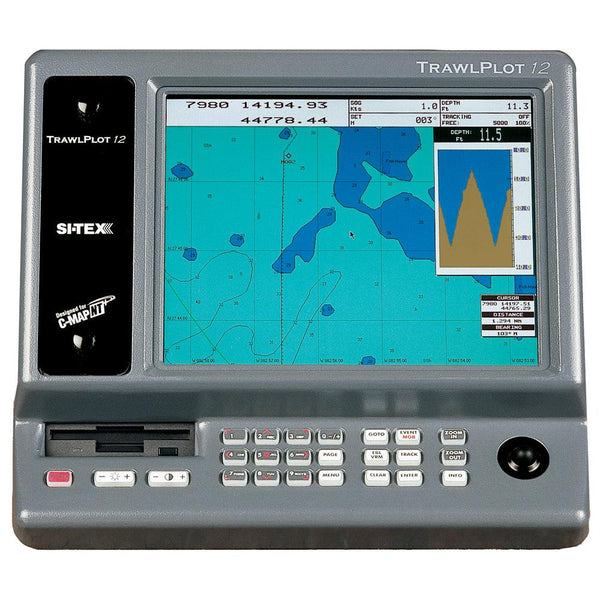 SI-TEX TRAWLPLOT 12 SD Color Chartplotter w/WAAS Receiver [TRAWLPLOT 12] - Essenbay Marine