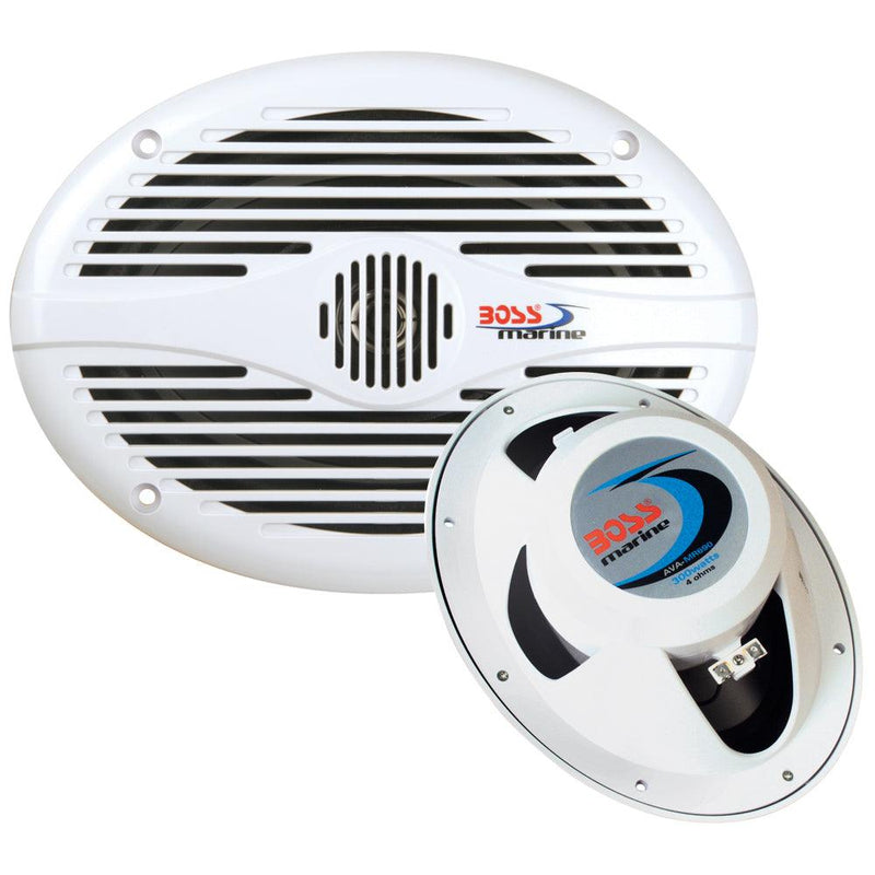 Boss Audio 6"x 9" MR690 Oval Speakers - White - 350W [MR690] - Essenbay Marine