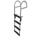 JIF Marine EPZ4 4 Step Pontoon Transom Boarding Ladder - Essenbay Marine