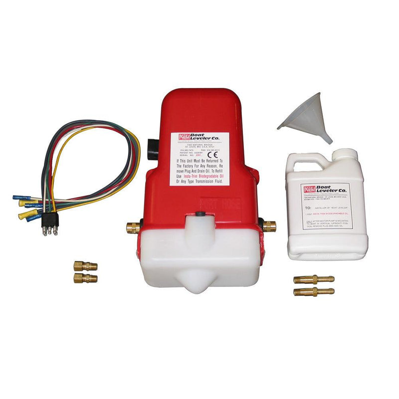 Boat Leveler 12vdc Universal Trim Tab Pump with Oil and Hose Fittings [12700UNIV] - Essenbay Marine