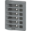 Blue Sea 4376 WeatherDeck Water Resistant Circuit Breaker Panel - 6 Position - Grey [4376] - Essenbay Marine