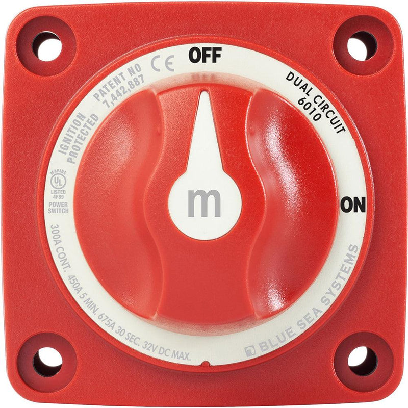 Blue Sea 6010 m-Series (Mini) Battery Switch Dual Circuit [6010] - Essenbay Marine