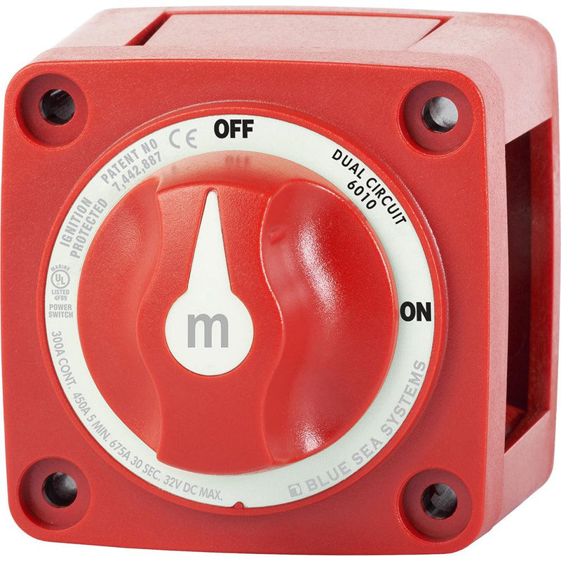 Blue Sea 6010 m-Series (Mini) Battery Switch Dual Circuit [6010] - Essenbay Marine