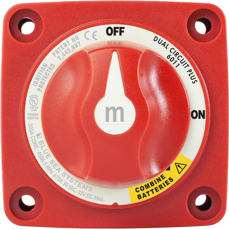 Blue Sea 6011 m-Series (Mini) Battery Switch Dual Circuit Plus [6011] - Essenbay Marine