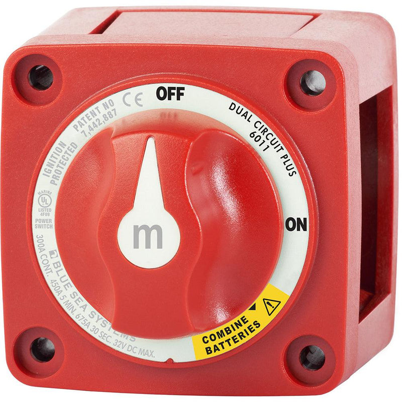 Blue Sea 6011 m-Series (Mini) Battery Switch Dual Circuit Plus [6011] - Essenbay Marine