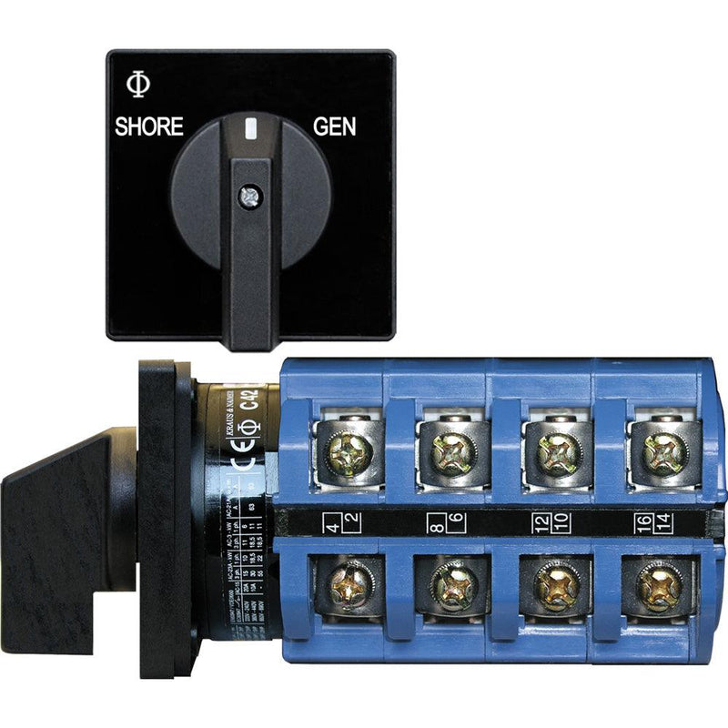 Blue Sea 6337 Switch, AC 120V AC 30A  OFF+2 Position [6337] - Essenbay Marine