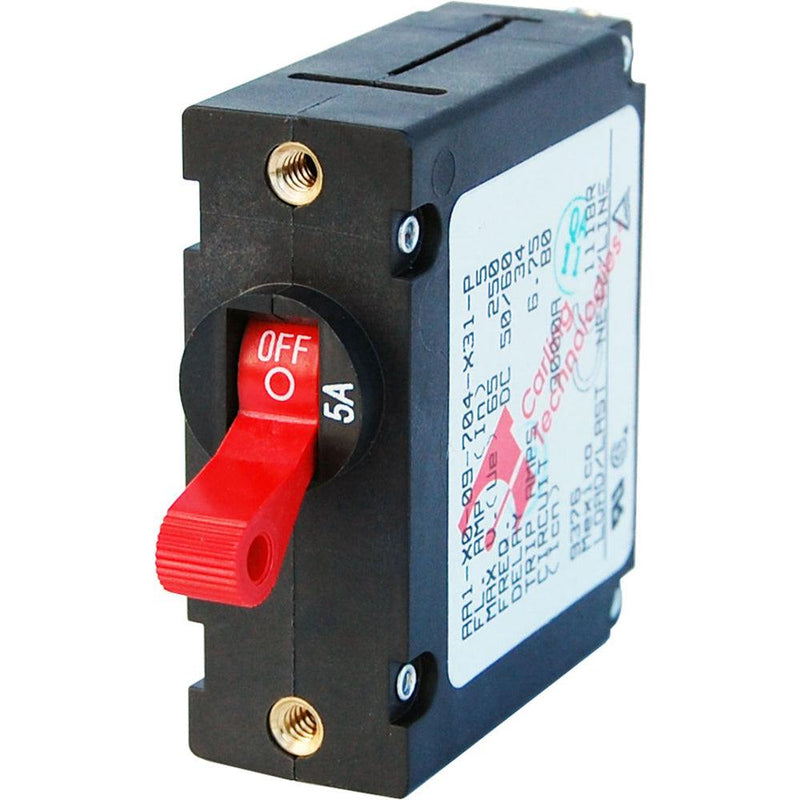 Blue Sea 7201 AC/DC Single Pole Magnetic World Circuit Breaker  -  5 AMP [7201] - Essenbay Marine