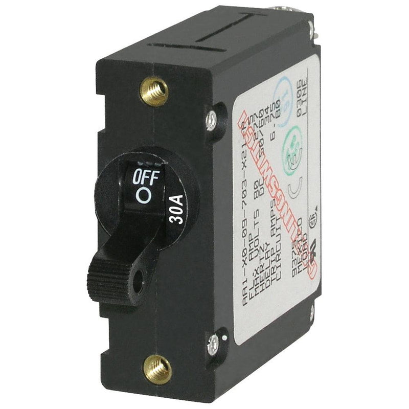 Blue Sea 7220 AC / DC Single Pole Magnetic World Circuit Breaker  -  30 Amp [7220] - Essenbay Marine