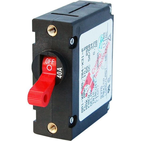 Blue Sea 7225 AC / DC Single Pole Magnetic World Circuit Breaker  -  40 Amp [7225] - Essenbay Marine