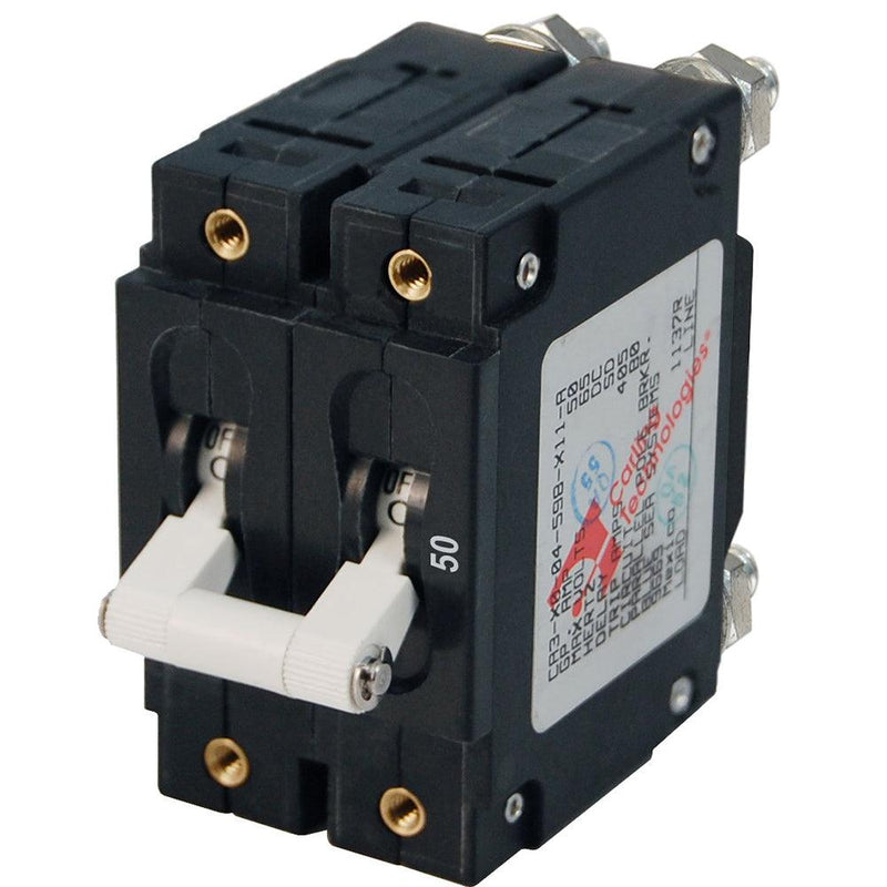 Blue Sea 7251 C-Series Double Pole Circuit Breaker - 50A [7251] - Essenbay Marine