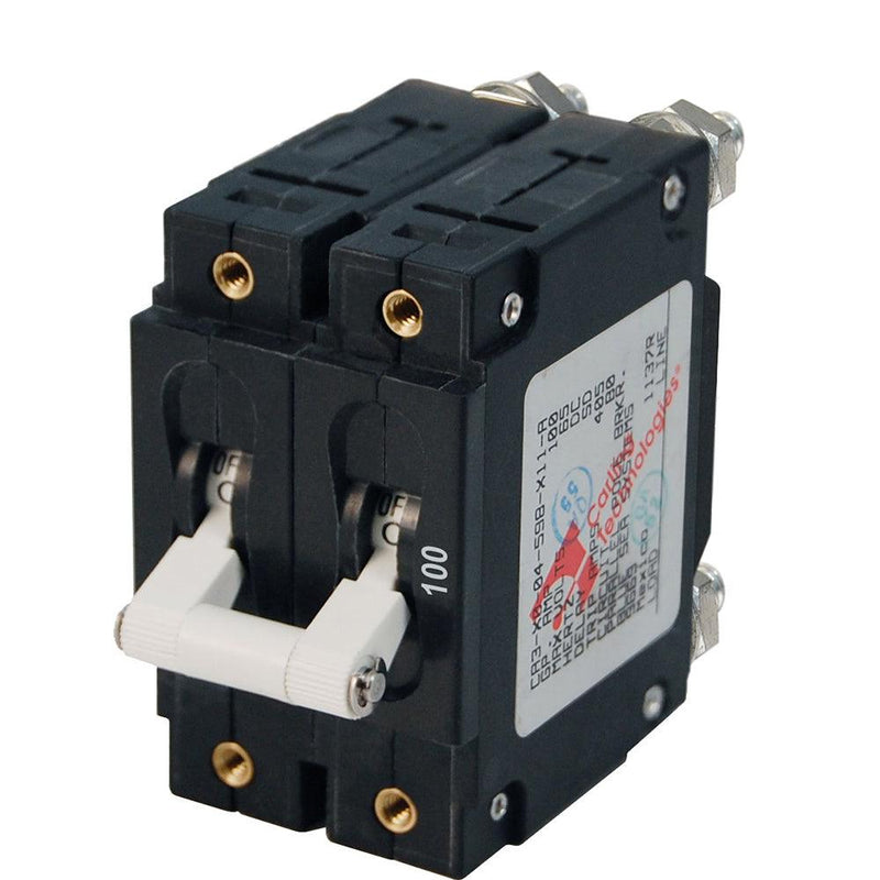 Blue Sea 7258 C-Series Double Pole Circuit Breaker - 100A [7258] - Essenbay Marine