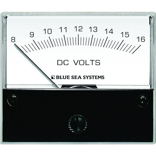Blue Sea 8003 DC Analog Voltmeter - 2-3/4" Face, 8-16 Volts DC [8003] - Essenbay Marine