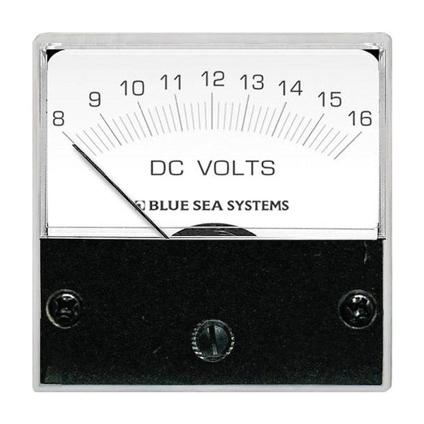 Blue Sea 8028 DC Analog Micro Voltmeter - 2" Face, 8-16 Volts DC [8028] - Essenbay Marine