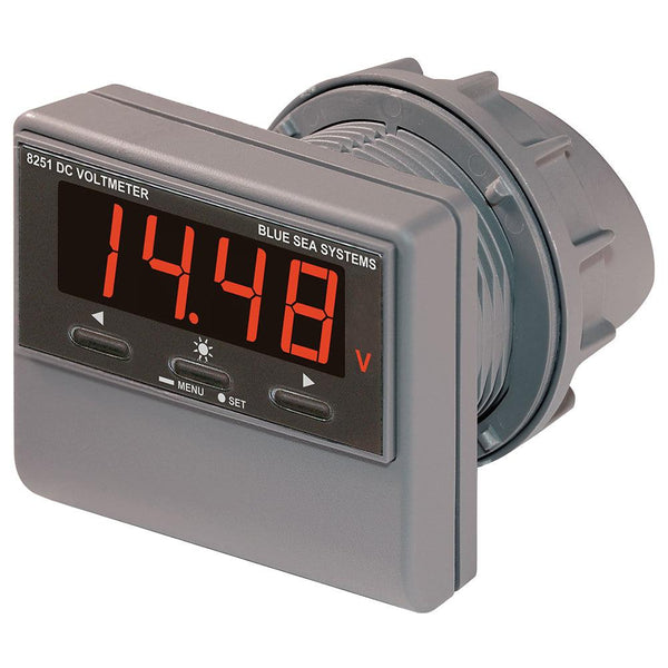 Blue Sea 8251 DC Digital Voltmeter w/Alarm [8251] - Essenbay Marine