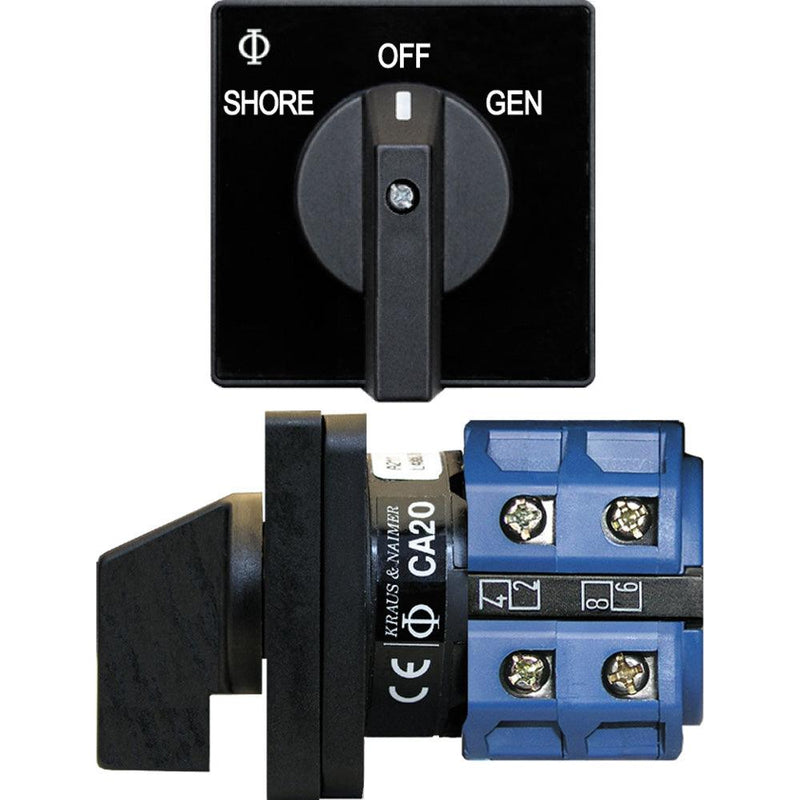 Blue Sea 9009 Switch, AC 120VAC 32A OFF +2 Position [9009] - Essenbay Marine