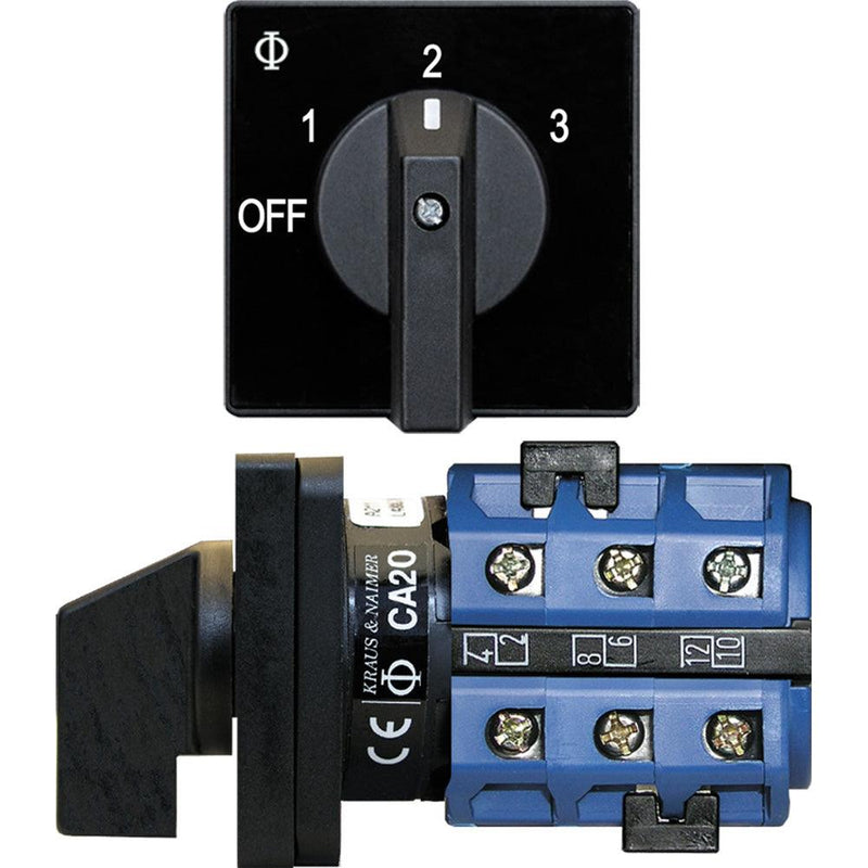 Blue Sea 9010 Switch, AV 120VAC 32A OFF +3 Positions [9010] - Essenbay Marine