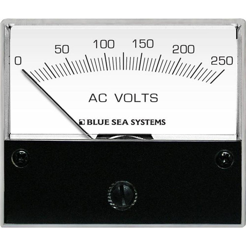 Blue Sea 9354 AC Analog Voltmeter 0-250 Volts AC [9354] - Essenbay Marine