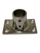 Marine Hardware Rail Fitting 1" 90 Degree Rectangle Base Rail Fitting SSFB66141 - Essenbay Marine