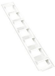 WhiteCap White Nylon Zebra Vent   17-1/4" x 2-1/2"
