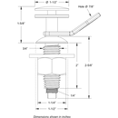 Taco Marine Quick Release Fender Lock   Part