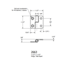 NEW Gemlux Hinge, Take A Part 1.5" x 1.5"