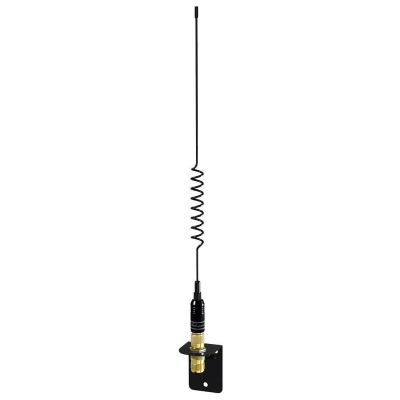 Shakespeare VHF 15in 5216 SS Black Whip Antenna - Bracket Included [5216] - Essenbay Marine