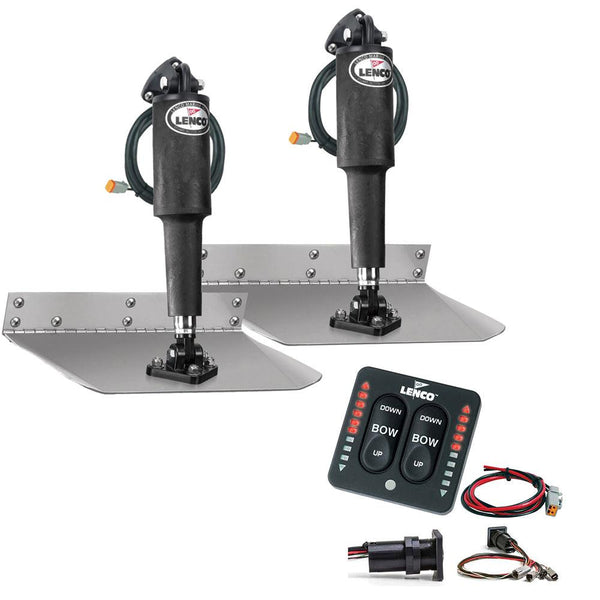 Lenco 9" x 12" Standard Trim Tab Kit w/LED Integrated Switch Kit 12V [15108-103] - Essenbay Marine