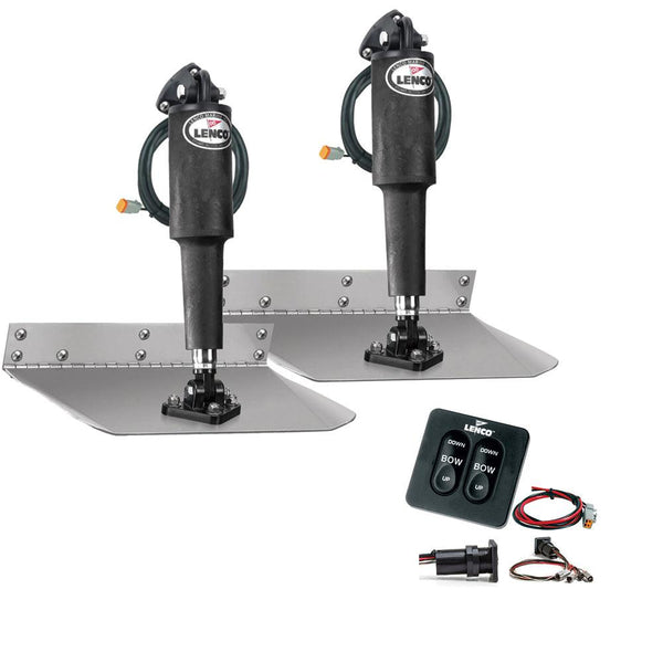 Lenco 9" x 30" Standard Trim Tab Kit w/Standard Tactile  Switch Kit 12V [TT9X30] - Essenbay Marine