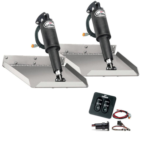 Lenco 12" x 9" Edgemount Kit w/Standard Tactile Switch Kit 12V [TT12X9E] - Essenbay Marine