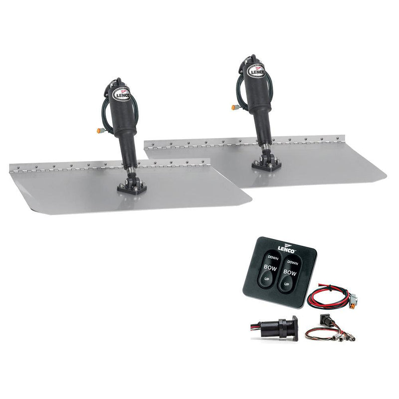 Lenco 12" x 18" Standard Trim Tab Kit w/Standard Tactile Switch Kit 12V [TT12X18] - Essenbay Marine
