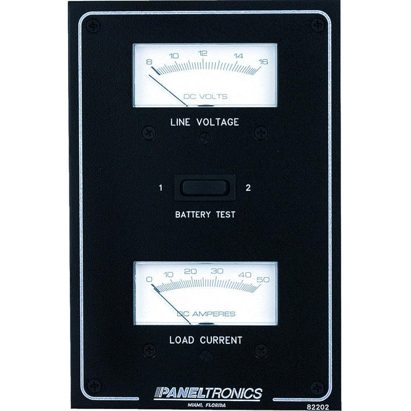Paneltronics Standard DC Meter Panel w/Voltmeter & Ammeter [9982202B] - Essenbay Marine