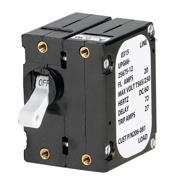 Paneltronics 'A' Frame Magnetic Circuit Breaker - 50 Amps - Double Pole [206-085S] - Essenbay Marine
