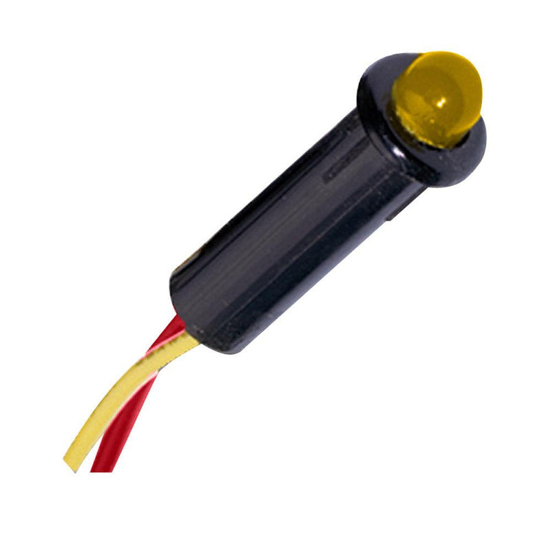 Paneltronics LED Indicator Light - Amber - 120 VAC - 1/4" [048-017] - Essenbay Marine