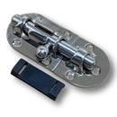 Marine Hardware 316 SS Barrel Latch w/ Slider 3-1/2" x 1-1/2" SSLA10003 - Essenbay Marine