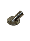 Marine Hardware 1" 30 Degree Round Base Rail Fitting SSFB66177 SS - Essenbay Marine