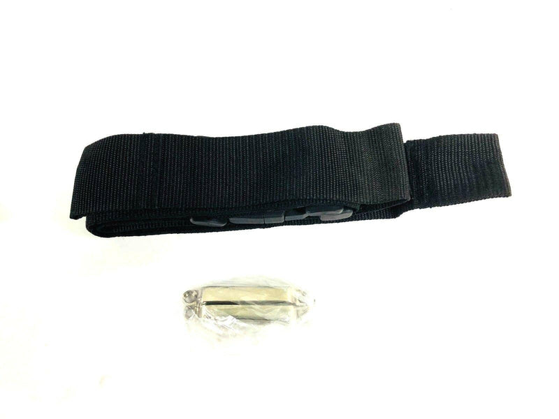 Taco Marine L10-1004 Black Nylon Leaning Post Cooler Strap and Stainless Steel Brackets - Essenbay Marine