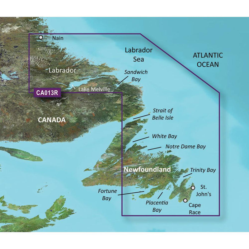 Garmin BlueChart g3 Vision HD - VCA013R - Labrador Coast - microSD/SD [010-C0698-00] - Essenbay Marine